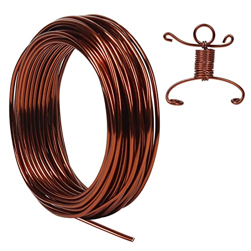 50ft 9 Gauge 3mm Aluminum Wire Bronze Bendable for Bonsai