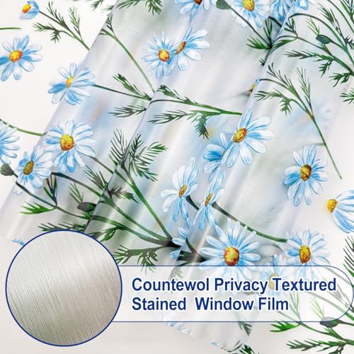 Privacy Window Films Stain Glass Cling No Glue Anti
