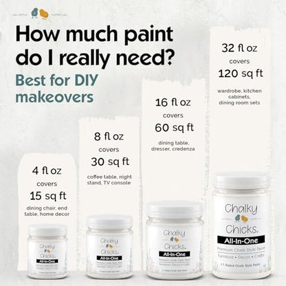 Old Lace 4 Fl Oz Chalk Paint for Furniture All in One