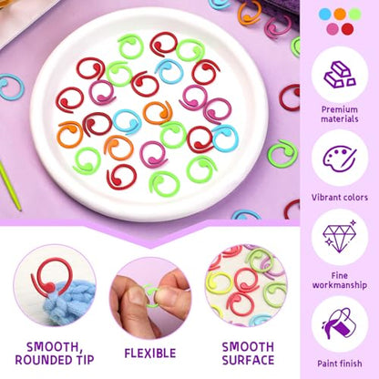 Metal Stitch Markers (111 Count)