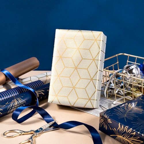 30 Inch Navy Wrapping Paper (100 Sq Ft)