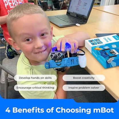 mBot Arduino Robot Kit with Scratch Coding Box for Kids Ages 8