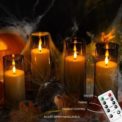 Flickering Flameless Candles Battery Operated with Remote and 2 (9 Count)