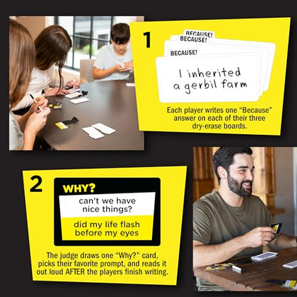 Why Because Party Game for Families Friends or Adults 3