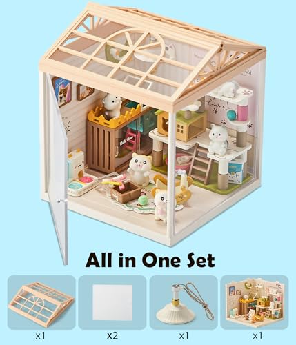 Cat Pet Life Shop DIY Miniature House Kit for Adults