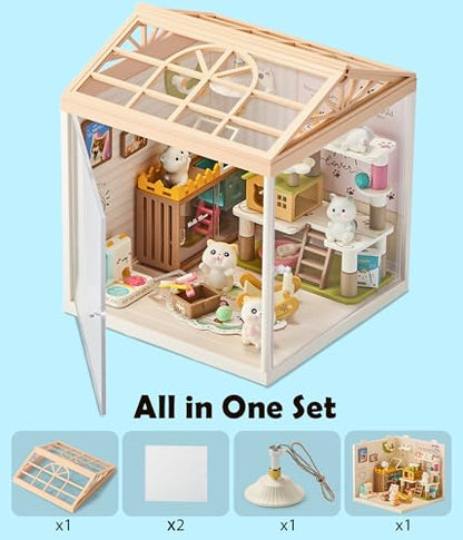 Cat Pet Life Shop DIY Miniature House Kit for Adults