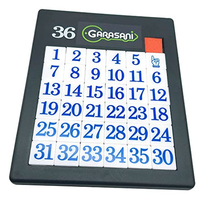 Number Slide Puzzle Brain Teaser IQ Game (35 Count)