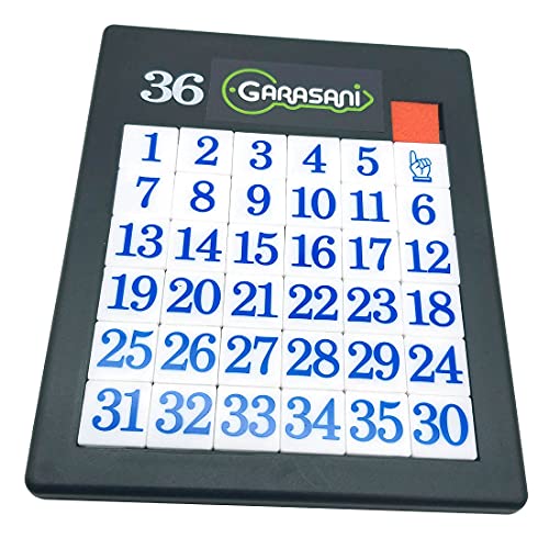 Number Slide Puzzle Brain Teaser IQ Game (35 Count)
