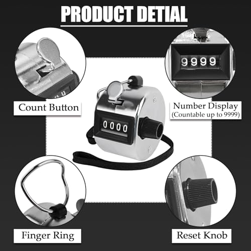 Metal Hand Tally Clicker Counter