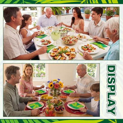 60 Pcs Tropical Palm Leaf Cocktail Napkins 6.5 x 6.5 Inches (60 Count)