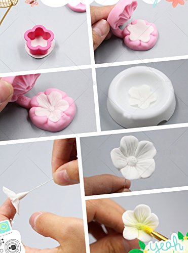 Cherry Blossom Silicone Fondant Cake Mold Flower Cake Design Moulds Chocolate Icing Candy Decorating Mould