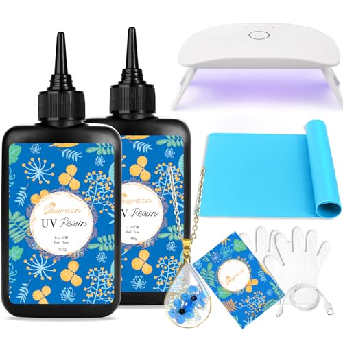 200g UV Resin Kit with Light (7.05 Ounce)