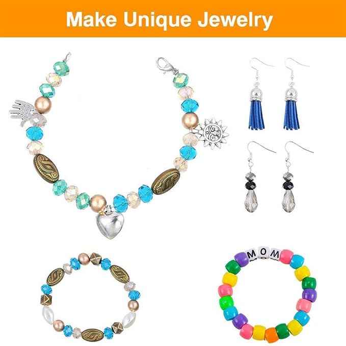 2015pcs Jewelry Findings Making Starter Supplies Kit Repair Tool Set for Bracelet Necklace Rings DIY Decor Tool