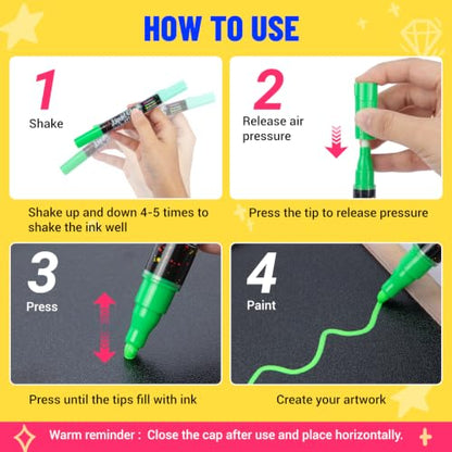 Chalk Board Marker Pens for Blackboard (8 Count)