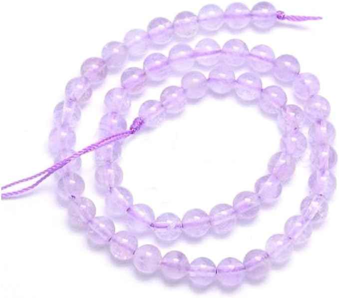 35pcs Adabele Natural Purple Lavender Jade Healing Gemstone 10mm Round Loose Beads Gem Stone Spacer for DIY Craft Jewelry Making GE14-10