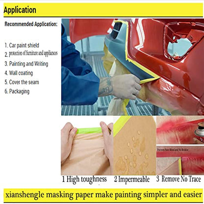 Paint Masking Paper with Adhesive (3 Count)