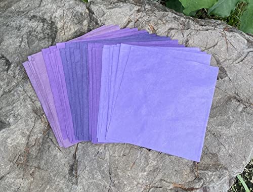 Natural Fiber Mulberry Paper Sheets 6 x 6 Inches (50 Count)