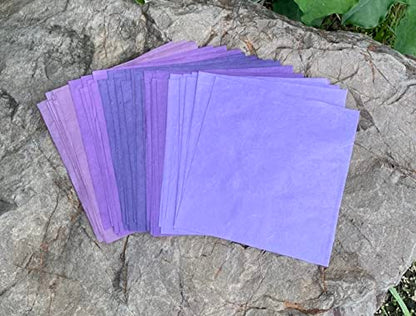 Natural Fiber Mulberry Paper Sheets 6 x 6 Inches (50 Count)