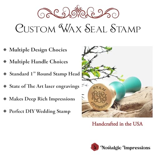 Custom Monogram Wax Seal Stamp