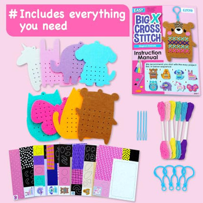 My First Cross Stitch Kit for Kids Ages 4
