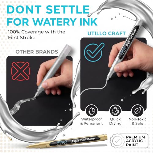 Gold and Silver Paint Pens (8 Count)