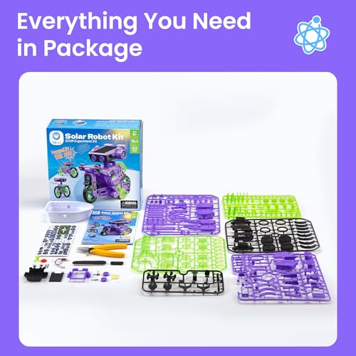 Solar Building Robot Kit Educational STEM Gift for Boys Aged 8