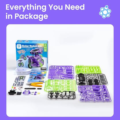 Solar Building Robot Kit Educational STEM Gift for Boys Aged 8