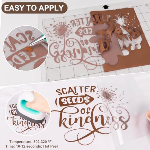 Chocolate Heat Transfer Vinyl Roll 12" x5ft Matte HTV Vinyl