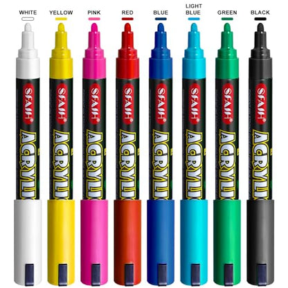 Acrylic Creative Markers (8 Count)