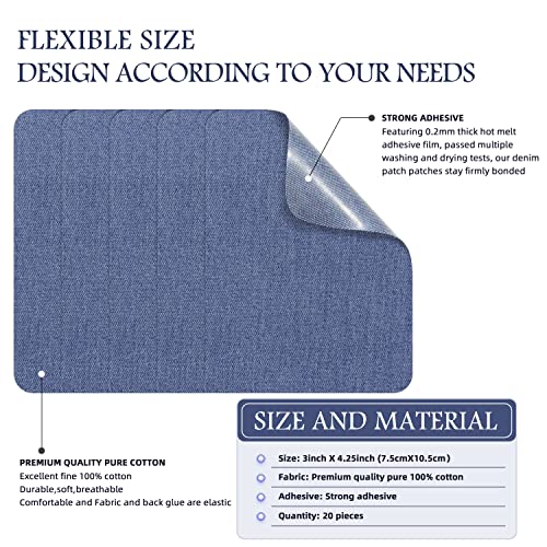 Iron on Repair Patch 20 Pcs Pack