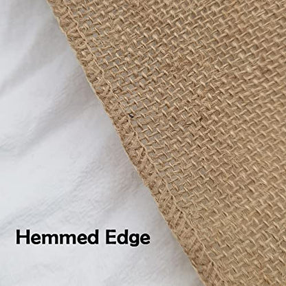 10" Natural Burlap Fabric Roll 10 Yards Jute Ribbon (30 Foot)