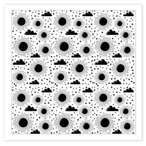 Sun and Cloud Polymer Clay Texture Sheets Geometric Pattern Silicone Texture Stamp Clay Texture Mat Modeling Pattern Pad Sheets for Jewelry and Earrings Tools