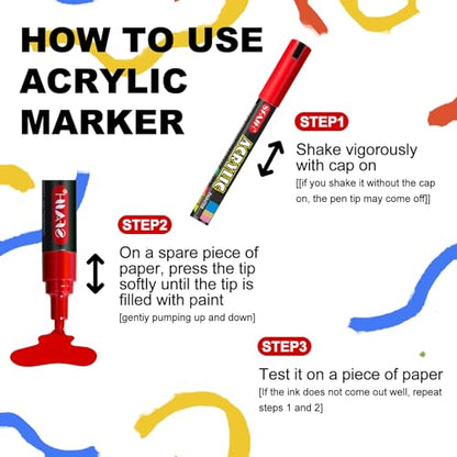 Acrylic Creative Markers (8 Count)