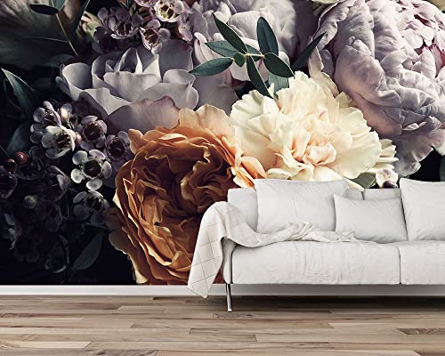 Floral Wallpaper Mural for Bedroom (56.25 Sq Ft)