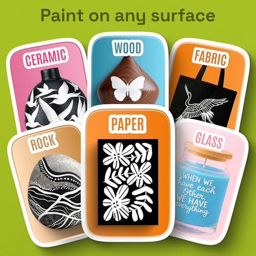 White Dual Tip Acrylic Paint Marker Pens (36 Count)