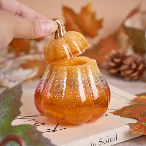 Halloween Pumpkin Silicone Mold with Lid