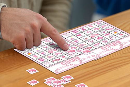 Pink Shower Party Bingo Cards
