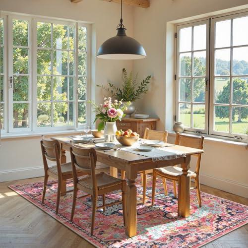 Reine 6x9 Area Rugs Machine Washable Area Rugs for Living Room