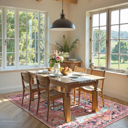 Reine 6x9 Area Rugs Machine Washable Area Rugs for Living Room