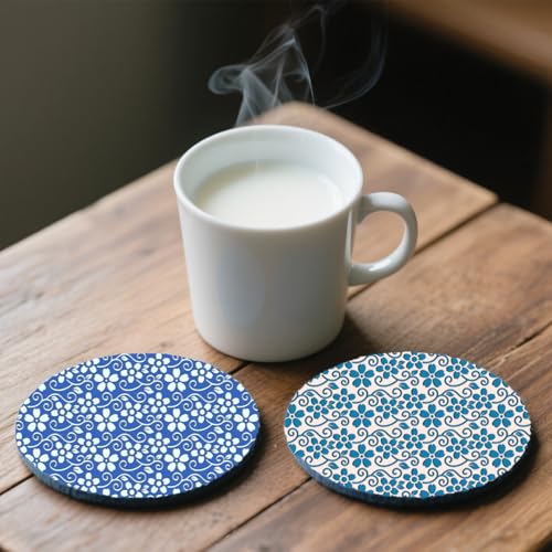 Vine Small Flowers Pattern Polymer Clay Texture Sheet Plant Leaves Silicone Texture Mat for Polymer Clay Making Earrings Jewelry DIY Crafts 5.5 × 5.5 Inch