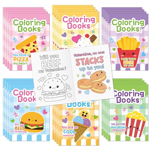 Valentine’s Day Coloring Books (24 Count)