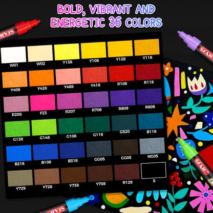 Acrylic Creative Markers (36 Count)