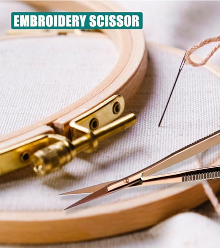 Cross Edge Spring Scissors 5 Inch straight Stainless Steel Precision Eyebrow & Eyelash Shaping & Trimming Scissor