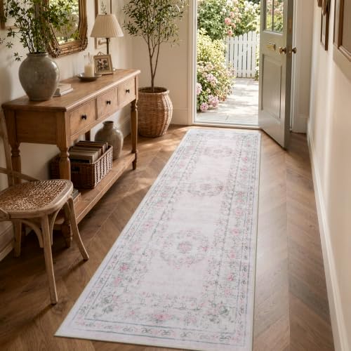 Pink Bow Runner Rug