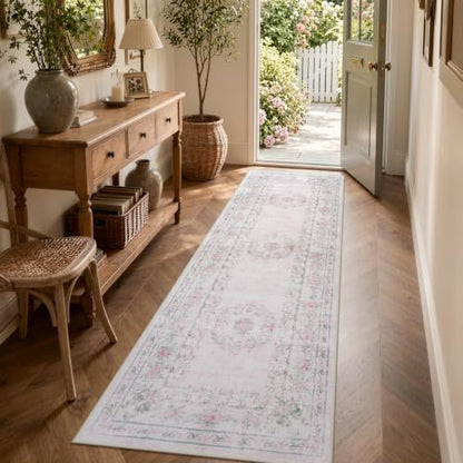 Pink Bow Runner Rug