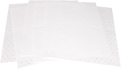 PONO 15x20 in Oil Absorbent Pads, 200 Pcs White Heavy Weight Oil-Only Absorbent Pad,Used for Oil Spill Cleaning in Garage Workshop, Reusable, Washable, Durable