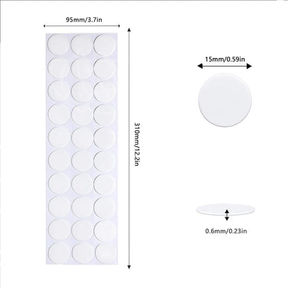 Adhesive Stick dots Two-Sided Sided Mounting Putty Stick Tack for Wall Hanging Crafts Balloons Festival Party Decorations,Clean Removable(0.59"*0.59"-100)