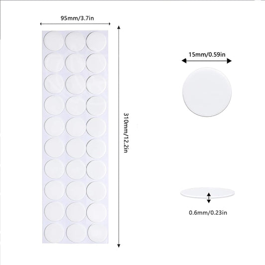 Adhesive Stick dots Two-Sided Sided Mounting Putty Stick Tack for Wall Hanging Crafts Balloons Festival Party Decorations,Clean Removable(0.59"*0.59"-400)