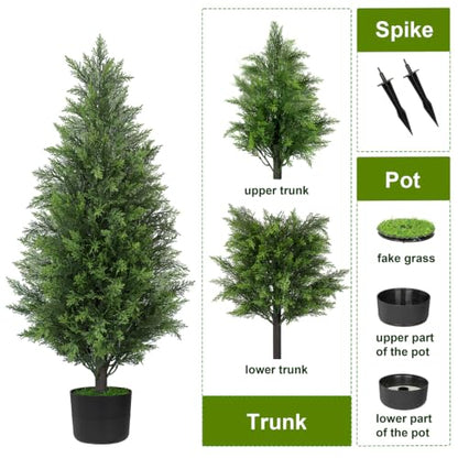 2Pack 3FT Artificial Cedar Tree (2 Count)
