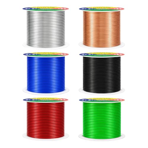 14 GA Black Red Green Assorted Anodized Aluminum Craft Wire (333 Foot)